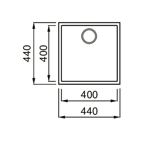 Elleci Kertek+ Crisp White 400X400 Undermount Sink